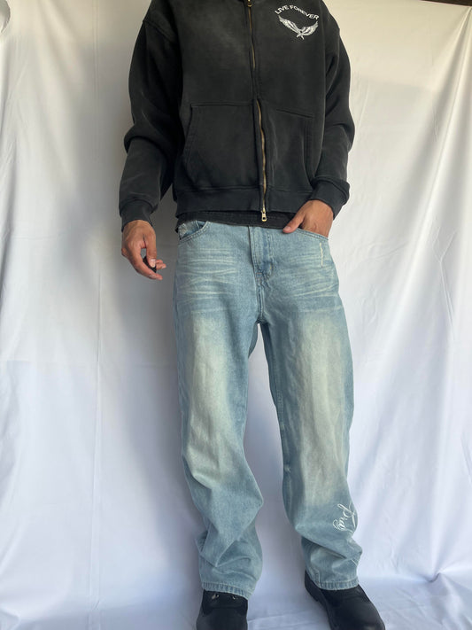 LIVE FOREVER SUNFADED ZIP HOODIE